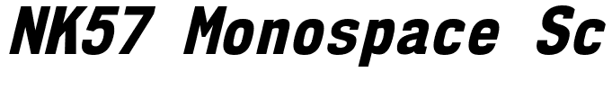 NK57 Monospace Sc Eb Italic