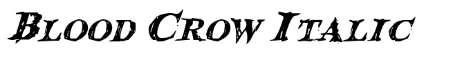 Blood Crow Italic