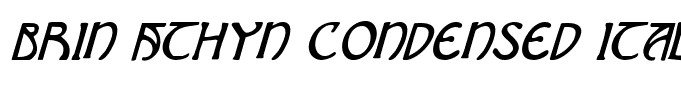 Brin Athyn Condensed Italic