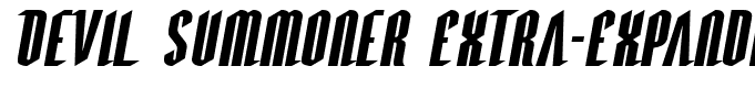 Devil Summoner Extra-Expanded Italic Extra-Expanded Italic