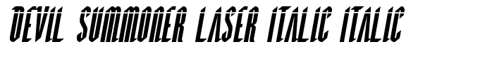 Devil Summoner Laser Italic Italic