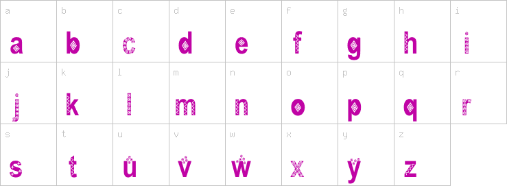 Lowercase characters