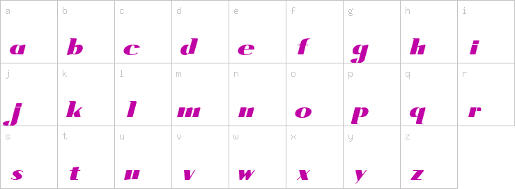 Lowercase characters