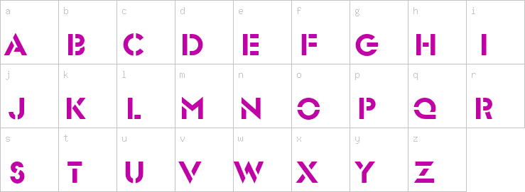 Lowercase characters