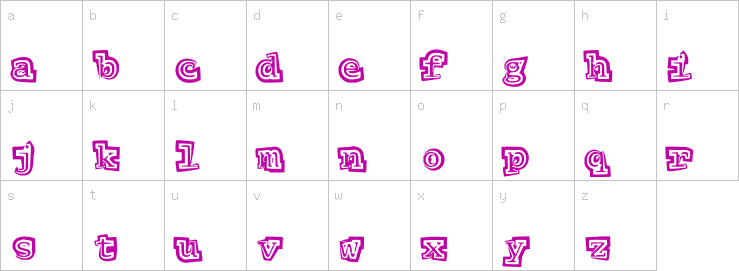 Lowercase characters