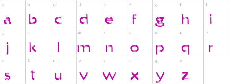 Lowercase characters