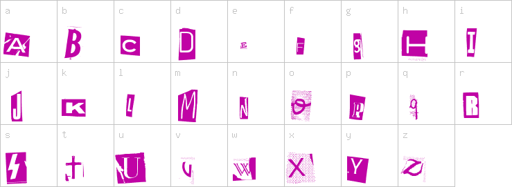 Lowercase characters