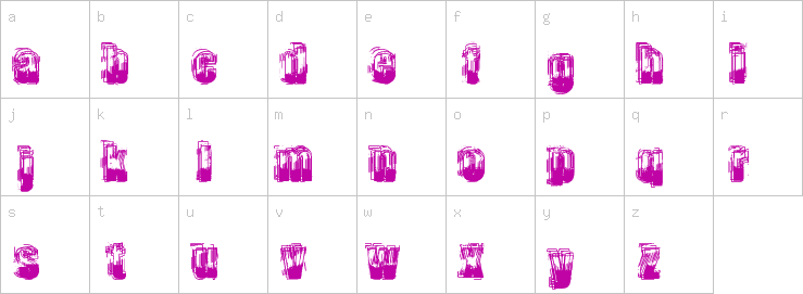 Lowercase characters