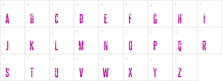 Lowercase characters