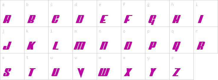 Lowercase characters