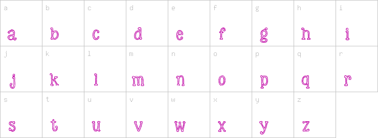 Lowercase characters