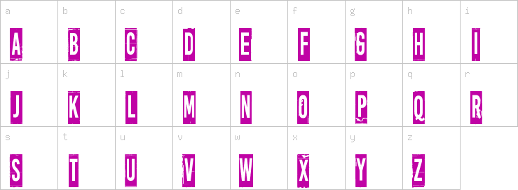 Lowercase characters