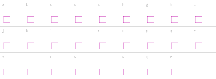 Lowercase characters