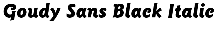 Goudy Sans Black Italic BT(2)