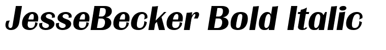 JesseBecker Bold Italic