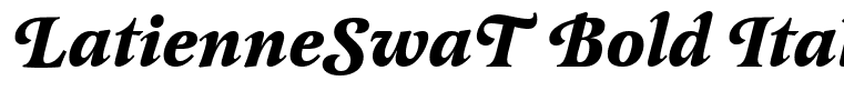 LatienneSwaT Bold Italic