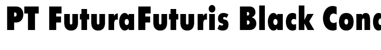 PT FuturaFuturis Black Condensed Cyrillic
