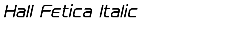 Hall Fetica Italic