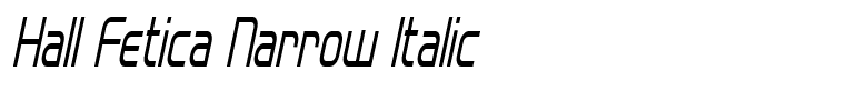 Hall Fetica Narrow Italic