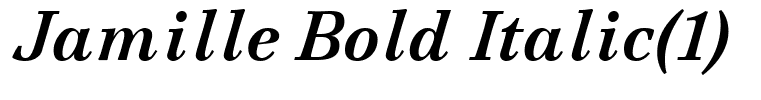 Jamille Bold Italic(1)