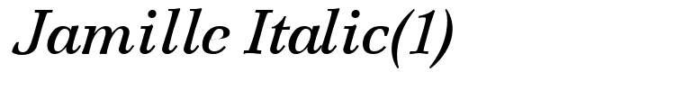 Jamille Italic(1)