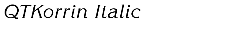 QTKorrin Italic