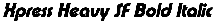 Xpress Heavy SF Bold Italic