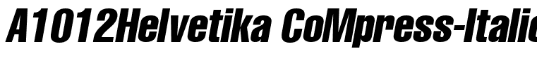 A1012Helvetika CoMpress-Italic