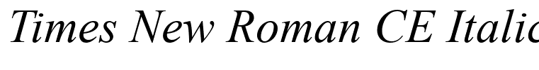 Times New Roman CE Italic