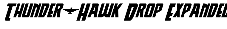 Thunder-Hawk Drop Expanded Italic Expanded Italic