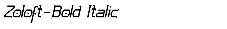 Zoloft-Bold Italic