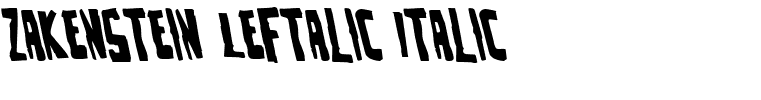Zakenstein Leftalic Italic