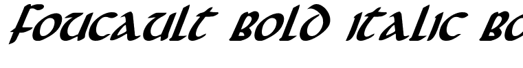 Foucault Bold Italic Bold Italic