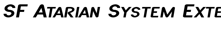 SF Atarian System Extended Italic