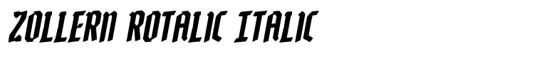 Zollern Rotalic Italic