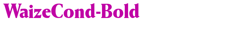 WaizeCond-Bold