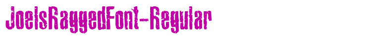 JoelsRaggedFont-Regular