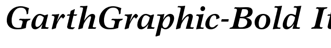 GarthGraphic-Bold Italic
