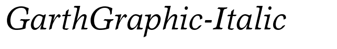 GarthGraphic-Italic