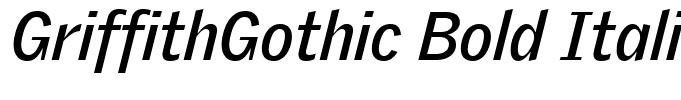 GriffithGothic Bold Italic