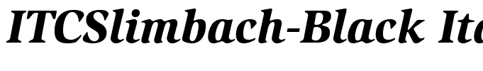 ITCSlimbach-Black Italic