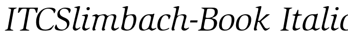 ITCSlimbach-Book Italic