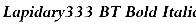 Lapidary333 BT Bold Italic(1)