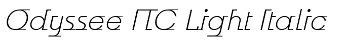 Odyssee ITC Light Italic