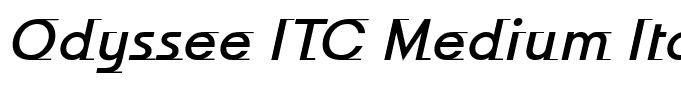 Odyssee ITC Medium Italic