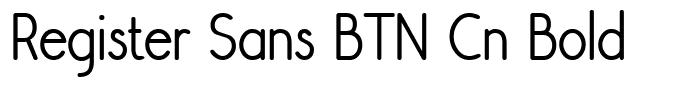 Register Sans BTN Cn Bold