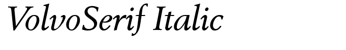 VolvoSerif Italic
