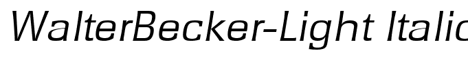 WalterBecker-Light Italic