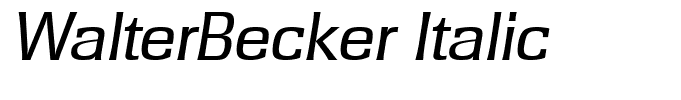 WalterBecker Italic