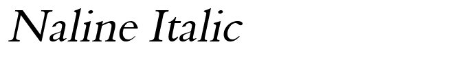 Naline Italic